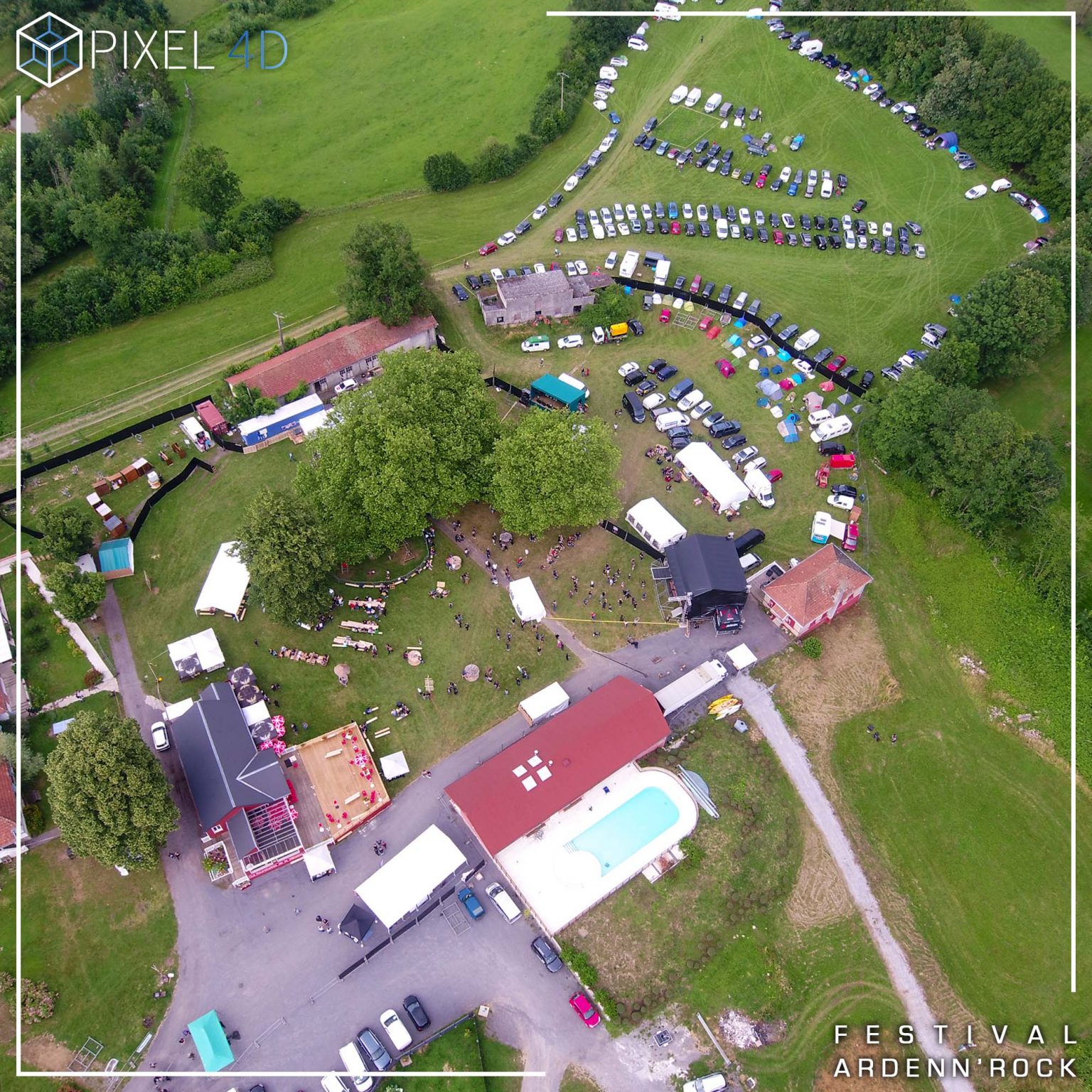 FESTIVAL-ARDENNROCK-SIGNY-LABBAYE-ARDENNES-DRONE-VUE-AERIENNE-GENERALE-CAMPING-SCENECOPYRIGHT-PIXEL-4D