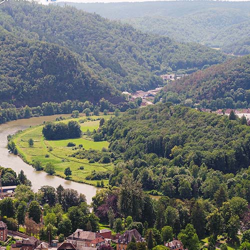 Ville de Revin photo aerienne